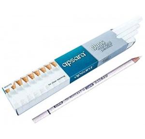 Apsara Glass Marking Pencil White Pack of 10